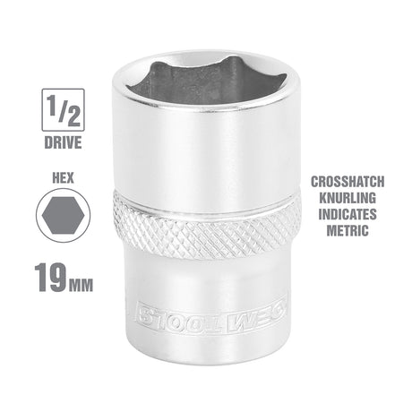 OEMTOOLS 22399 19 mm 1/2 Inch Drive Socket Additional Image 1