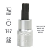 OEMTOOLS 22769 3/8 Inch Drive Star Socket Bit (T47) Additional Image 1