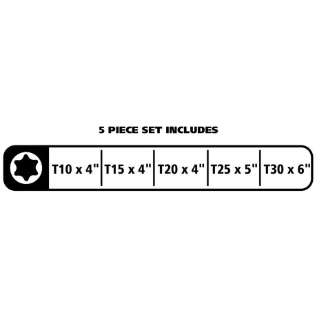 GreatNeck 73721 Star Driver Set (5-Piece) Additional Image 7