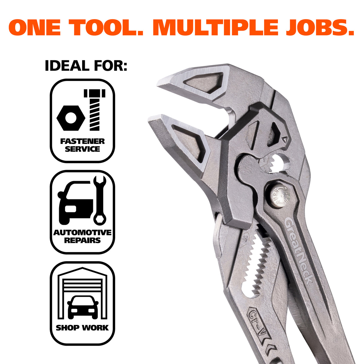GreatNeck 68402 10in. Pliers Wrench Additional Image 6