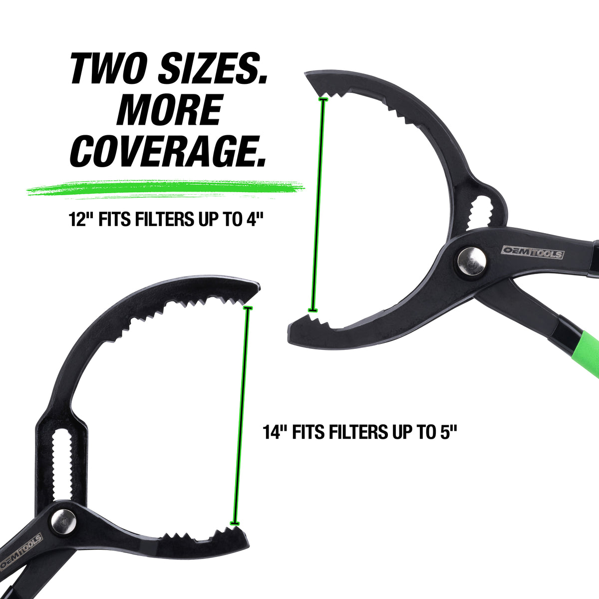 OEMTOOLS 87190 12in. & 14in. Quick-Adjust Oil Filter Pliers Additional Image 2
