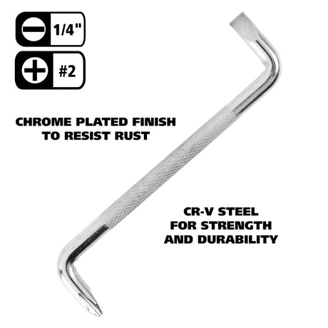 GreatNeck OS2C Offset Screwdriver (#2 x 1/4 Inch) Additional Image 2