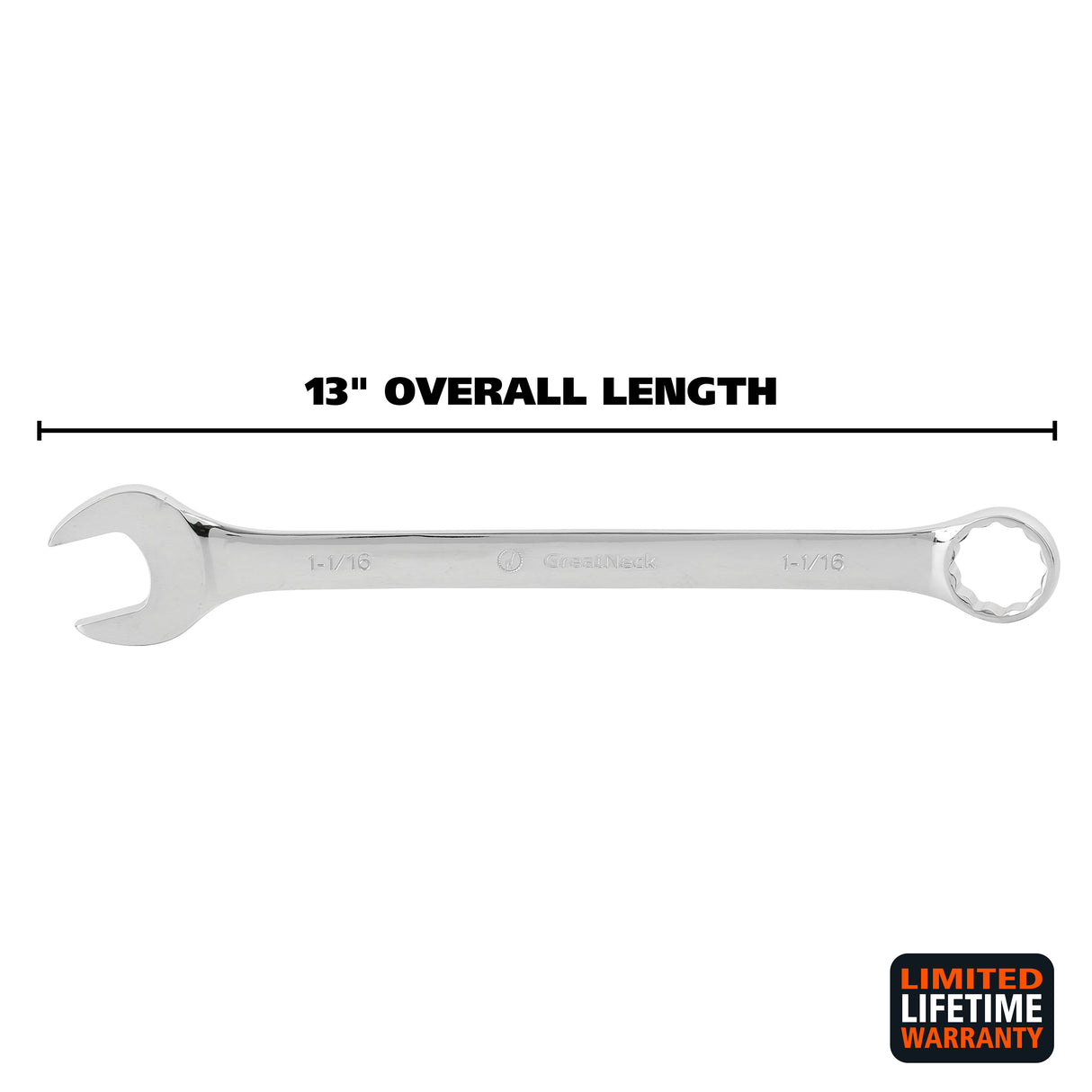 GreatNeck C116C Combination Wrench (1-1/16 Inch) Additional Image 1