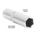 OEMTOOLS 22422 1/2 Inch Drive 6 Pt. Deep Wall Socket (5/8 Inch) Additional Image 2