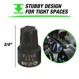 OEMTOOLS 24293 13 Piece 1/4in. Drive Stubby Star Socket Driver Set Additional Image 2