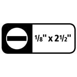 GreatNeck 73001 1/8 x 2.5 Inch Slotted Round Shank Screwdriver Additional Image 7