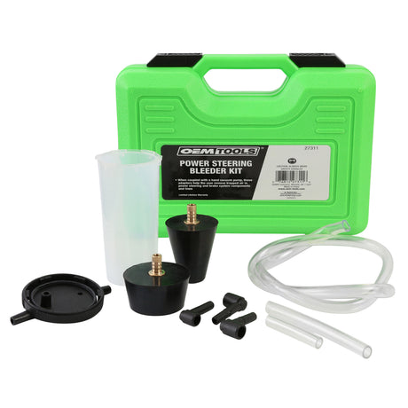OEMTOOLS 26261 Power Steering and Brake Bleed Adapter Kit Main Image