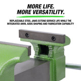 OEMTOOLS 24330 5in. Heavy-Duty Vise with Pipe Jaws Additional Image 5