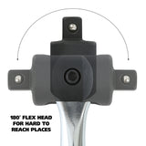 GreatNeck 38005 1/2in. Drive 24-Inch Breaker Bar with Flex Head Additional Image 4