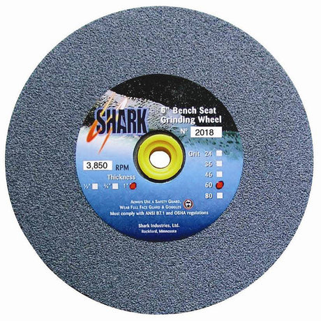 Shark Industries 2017 Bench Grinding Wheel 6in. X 3/4in. X 1/2-5/8-3/4in. 46 Grit Main Image