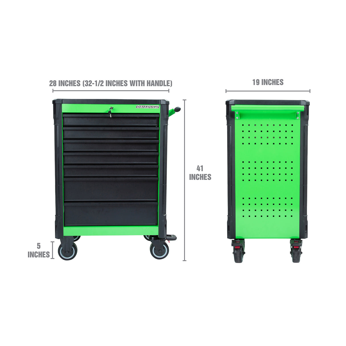 OEMTOOLS 24566 Professional 28in. 7 Drawer Tool Cart Additional Image 1