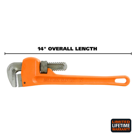 GreatNeck PW14 Pipe Wrench (14 Inch) Additional Image 1