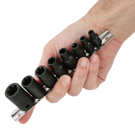 OEMTOOLS 25455 8 Piece 3/8in. Drive External Impact Star Plus Socket Set Additional Image 8