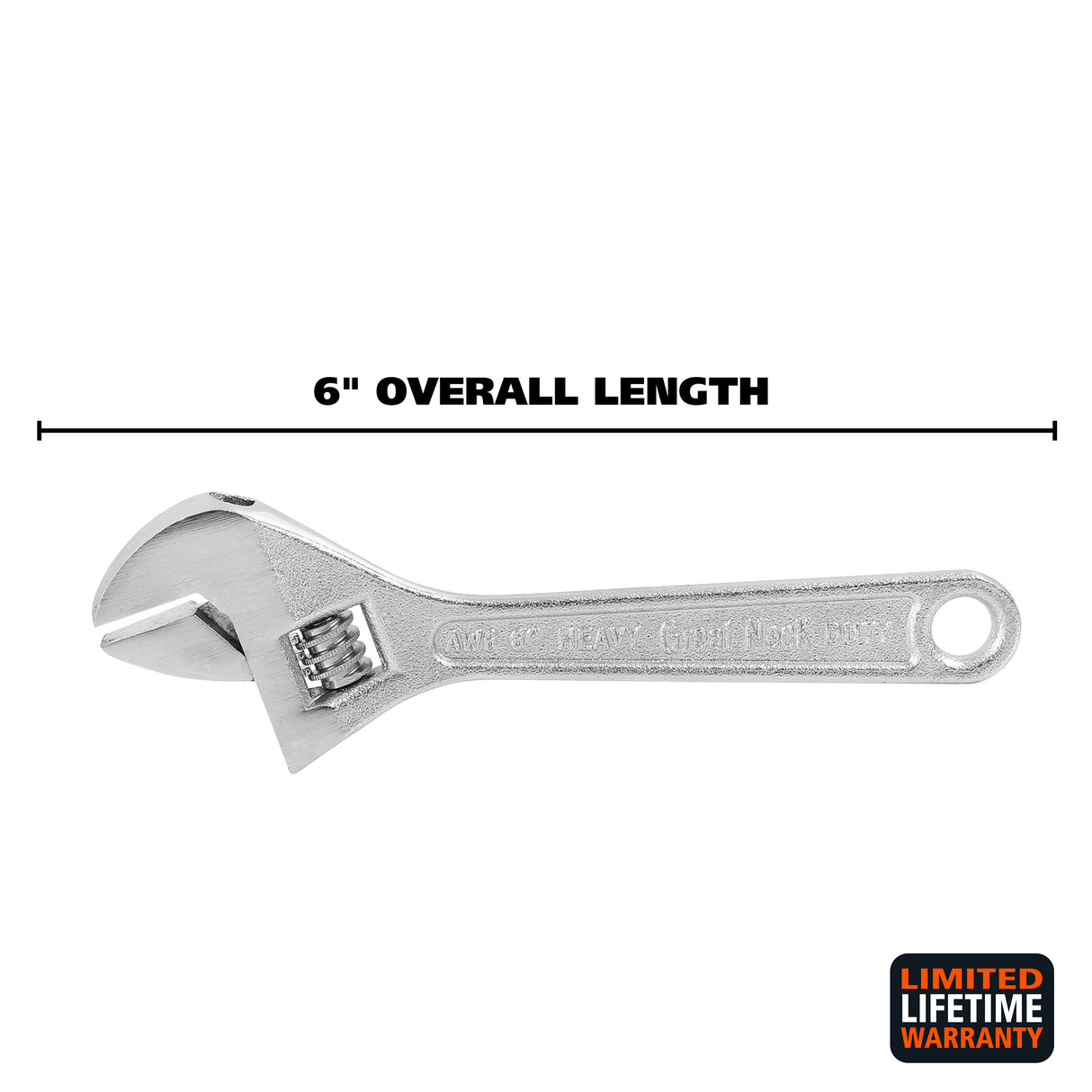 GreatNeck AW6C Adjustable Wrench (6 Inch) Additional Image 1