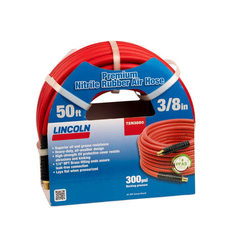 Lincoln 72N3850 50' 3/8in. Nitrile Rubber Hose Additional Image 1