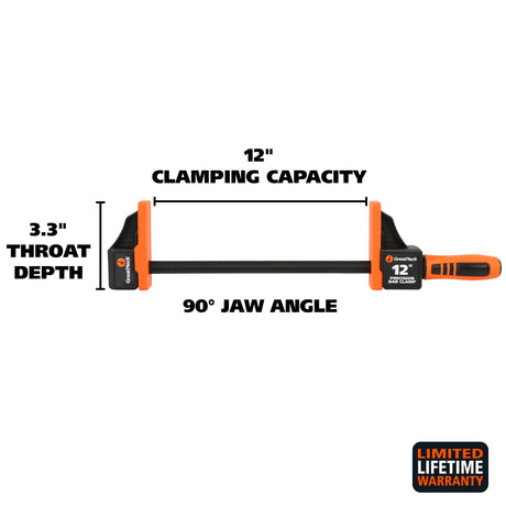 GreatNeck 74291 12 Inch Precision Clamp - 2 Pack Additional Image 1