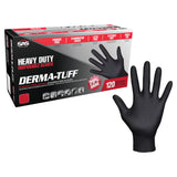 SAS 66582 Derma-Tuff Nitrile Glove Black (10 Boxes of 120) - Medium Main Image