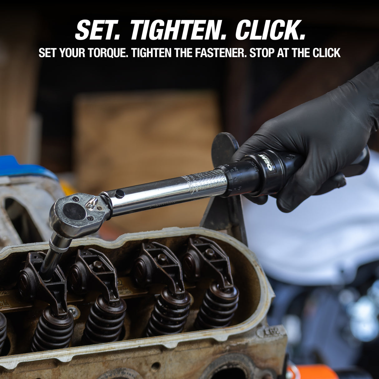 OEMTOOLS 25686 3/8in. Drive Click Style Torque Wrench (10-100 Ft/Lb.) Additional Image 2