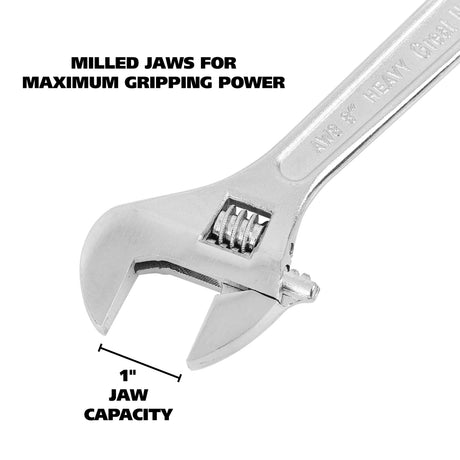 GreatNeck AW8C Adjustable Wrench (8 Inch) Additional Image 2