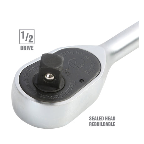 OEMTOOLS 22920 1/2 Inch Drive Ratchet with Standard Handle (10 Inch) Additional Image 2