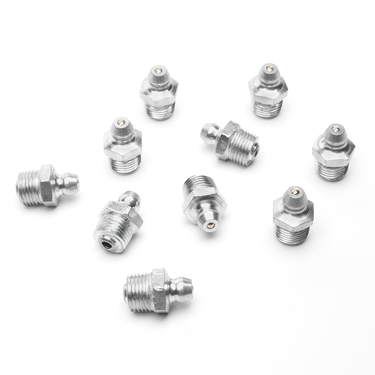 OEMTOOLS 25790 1/8 Inch Straight PTF Grease Fittings (10 Pack) Additional Image 1