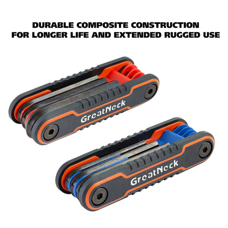 GreatNeck 74205 2-Piece Folding Hex Key Set Additional Image 3