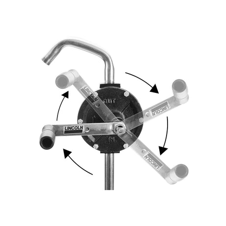 Lincoln Industrial 1385 Manual Rotary Pump for 55 Gallon Drums Additional Image 2