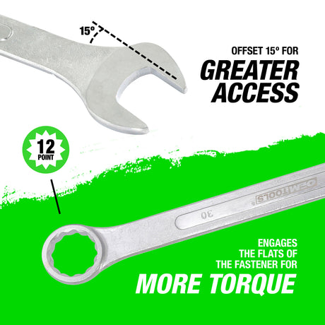 OEMTOOLS 22128 30 mm Jumbo Combination Wrench Additional Image 3