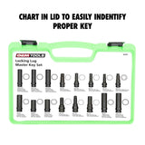 OEMTOOLS 24447 16 Piece Locking Lug Master Key Set Additional Image 2