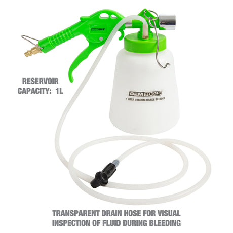 OEMTOOLS 22505 1 Liter Pneumatic Brake Bleeder with Refill Bottle Additional Image 1