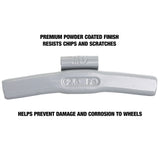 OEMTOOLS 23260 2.50 Oz. MC Style Steel Wheel Weight - 1 Box of 25 Additional Image 3