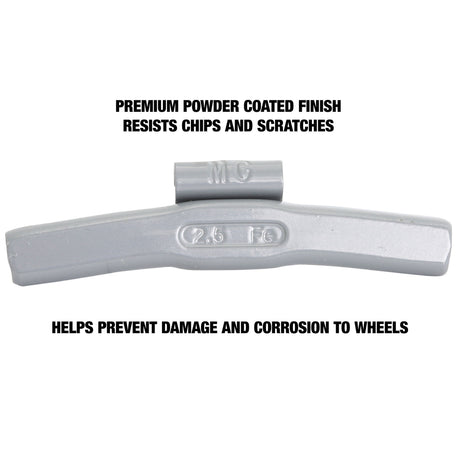 OEMTOOLS 23260 2.50 Oz. MC Style Steel Wheel Weight - 1 Box of 25 Additional Image 3