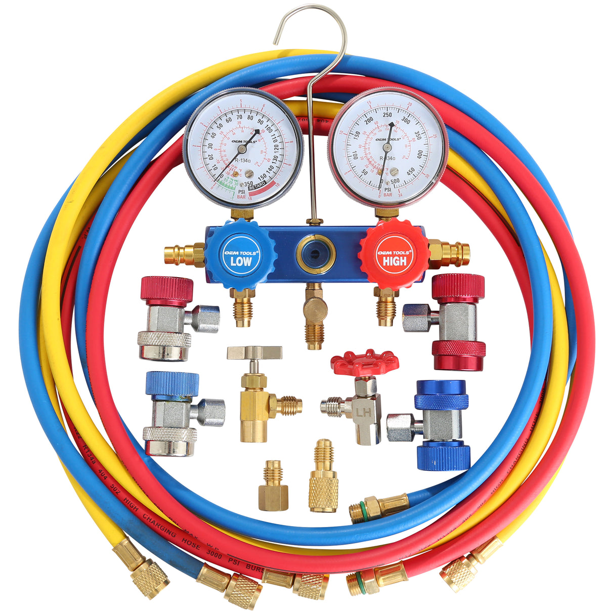 OEMTOOLS 24551 R134a & R1234yf A/C Manifold Gauge and Hose Set Additional Image 2