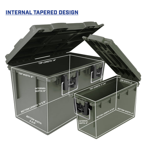 Sheffield 12713 2PK Nested Field Box Set-Olive Drab Green Additional Image 2