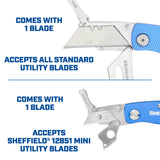 Sheffield 12117 Folding Lock Back® Utility Knives - 2 Pack Additional Image 2