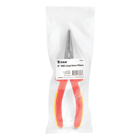 Titan 73338 8 in. Insulated Long Nose Pliers Additional Image 1