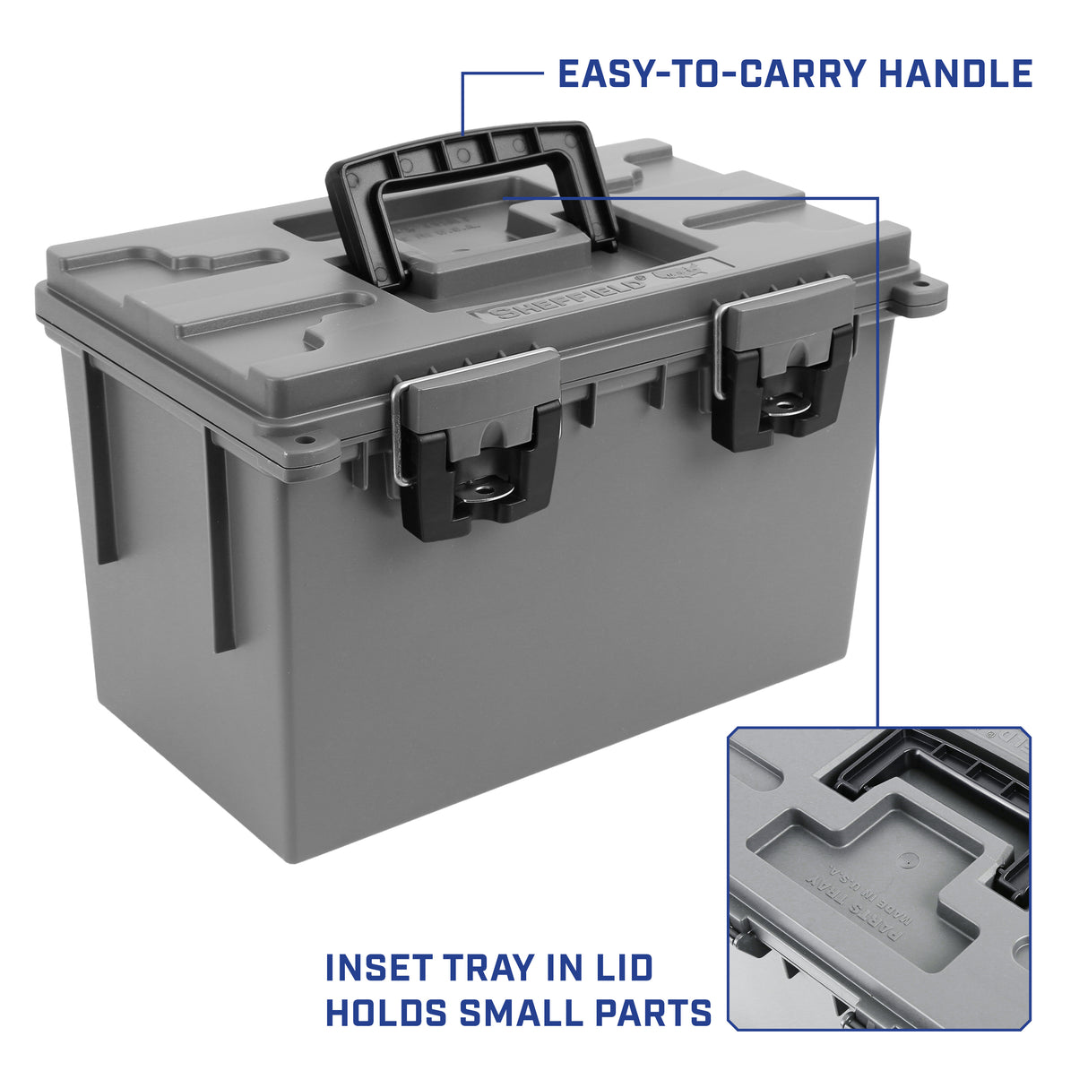 Sheffield 12766 4 PK XL Field Box Set - Gray Additional Image 6