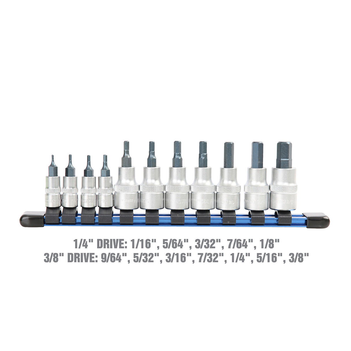 OEMTOOLS 22984 12 Piece Hex Bit Socket Set (SAE) Additional Image 2