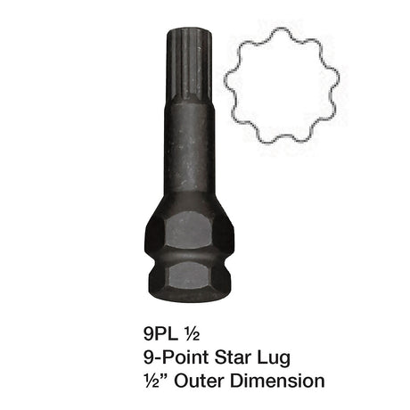 OEMTOOLS 24447JPK3  9PL 1/2in. 9-Point Star Main Image