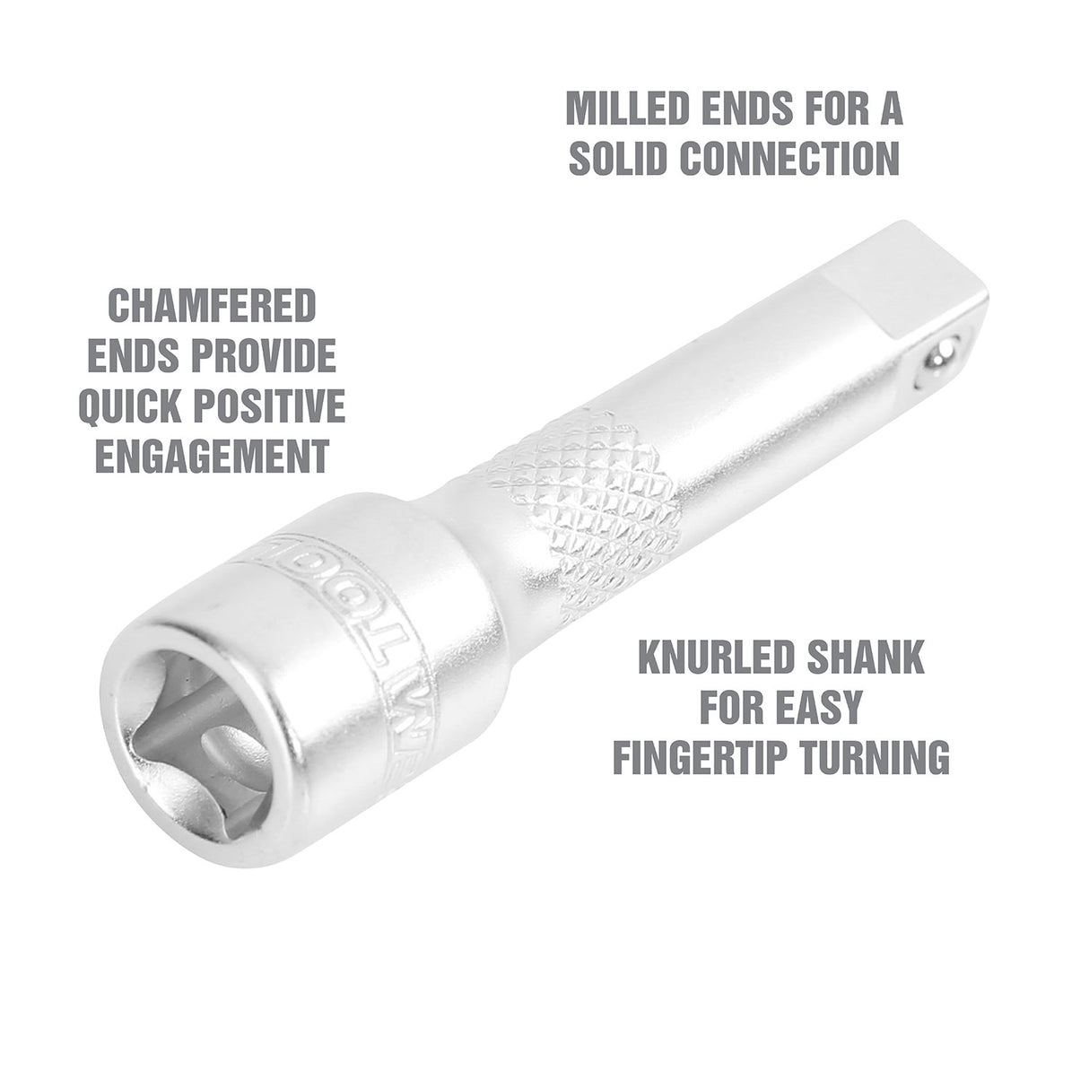 OEMTOOLS 22480 1/4 Inch Drive Extension (2 Inch) Additional Image 3