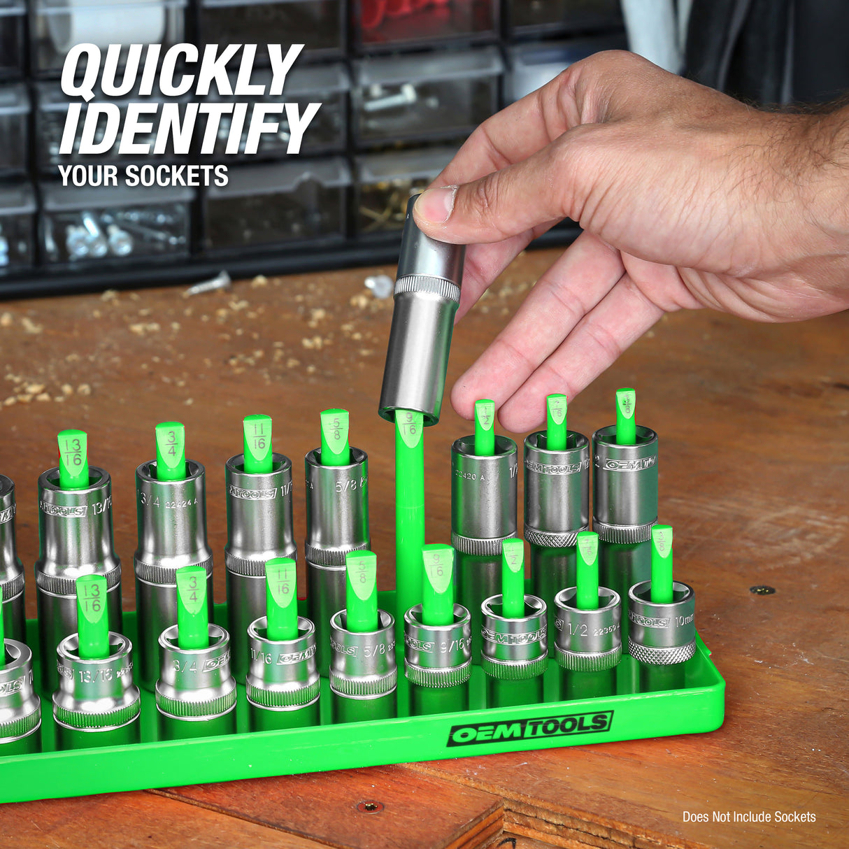 OEMTOOLS 22337 6 Piece 3 Post Socket Tray Set – SAE and Metric Additional Image 7