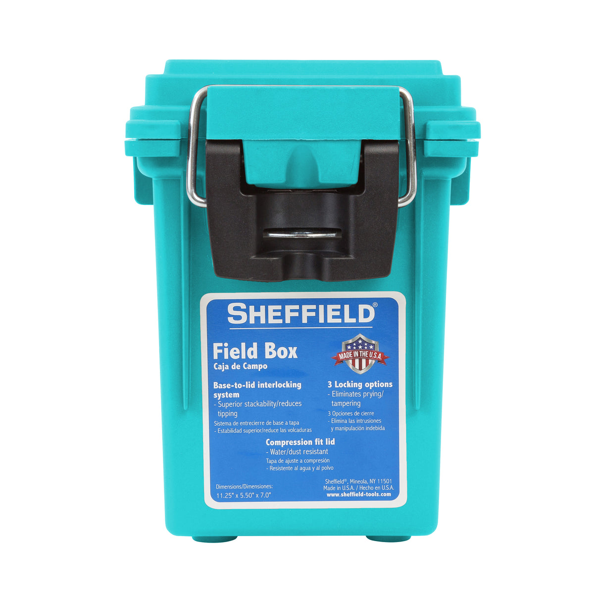 Sheffield 12633 Field Box- Teal, Made in the U.S.A. Additional Image 9