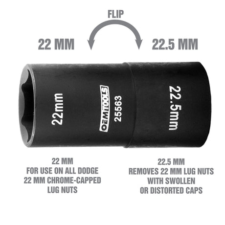 OEMTOOLS 25563 22 x 22.5MM Flip Socket Additional Image 1