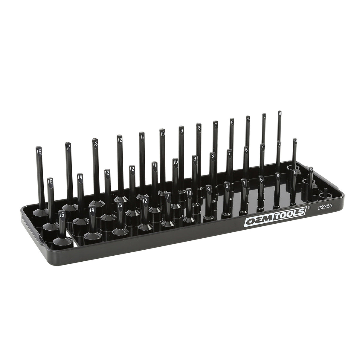 OEMTOOLS 22353 3 Post Socket Tray - 1/4in. Drive (Metric) Main Image