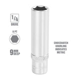OEMTOOLS 22273 9 mm 1/4 Inch Drive Deep Socket Additional Image 1