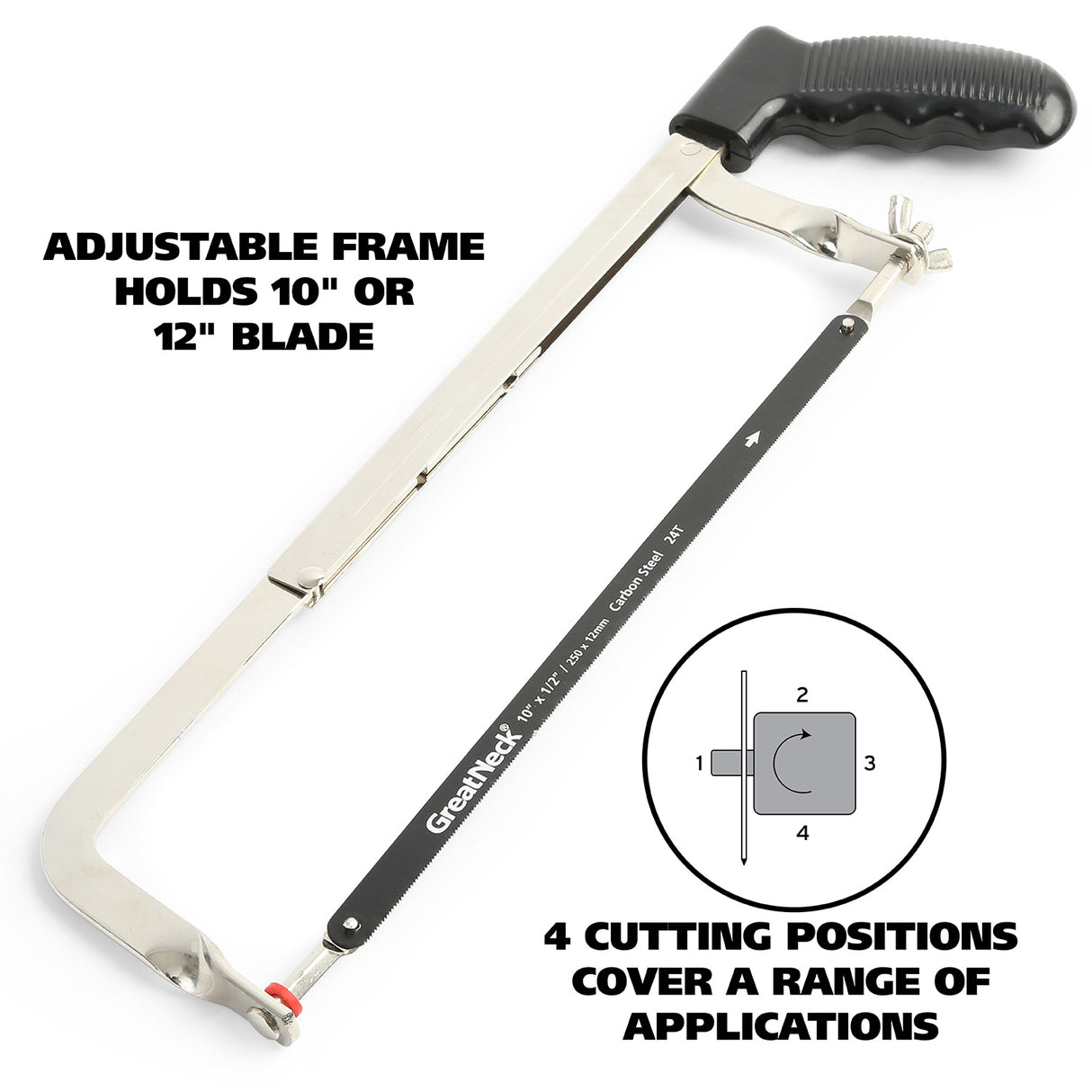GreatNeck 50 Hacksaw Frame (12in.) Additional Image 2