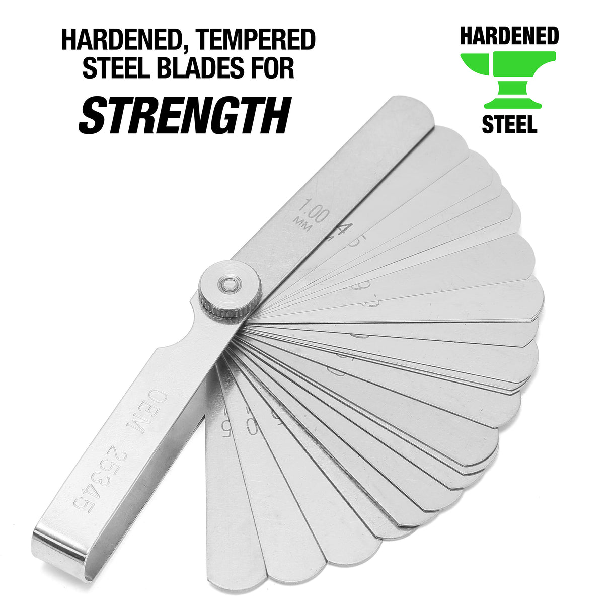OEMTOOLS 25345 Metric Feeler Gauge with 25-Blade Additional Image 2