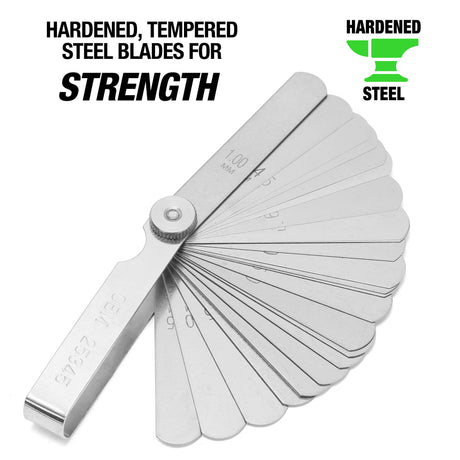 OEMTOOLS 25345 Metric Feeler Gauge with 25-Blade Additional Image 2