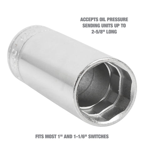 OEMTOOLS 25254 Master Oil Pressure Switch Deep Socket Additional Image 1