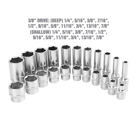 OEMTOOLS 22962 22 Pc. 3/8in. Drive SAE Socket Set Additional Image 3